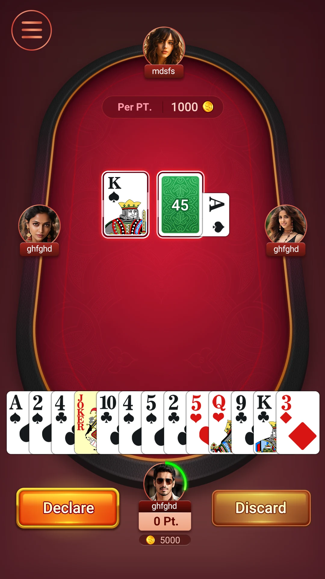 Rummy Go - Indian 13 card game screenshot