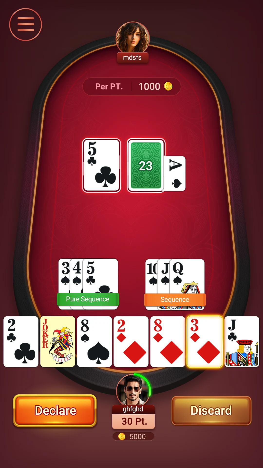 Rummy Go - Indian 13 card game screenshot
